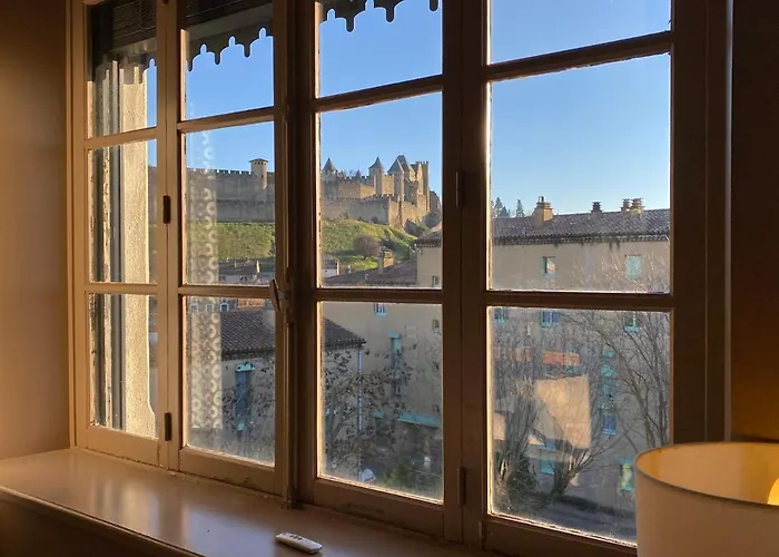 Demeure Saint Louis Historic Manor, 700m, Free Parking,a C,clim,wifi, View, Garden Oda ve Kahvaltı Carcassonne